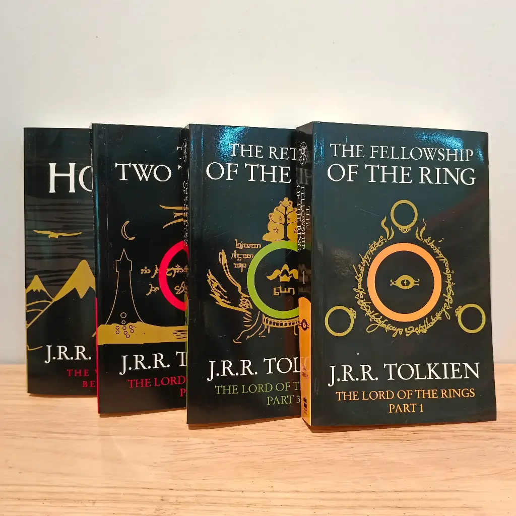 The Lord of the Rings + The Hobbit (4 books set) - J.R.R Tolkien (Imported Reprint)