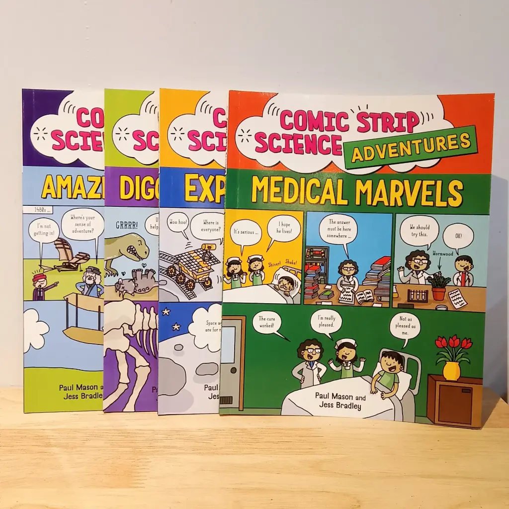 Comic Strip Science Adventures (4 Books Set)