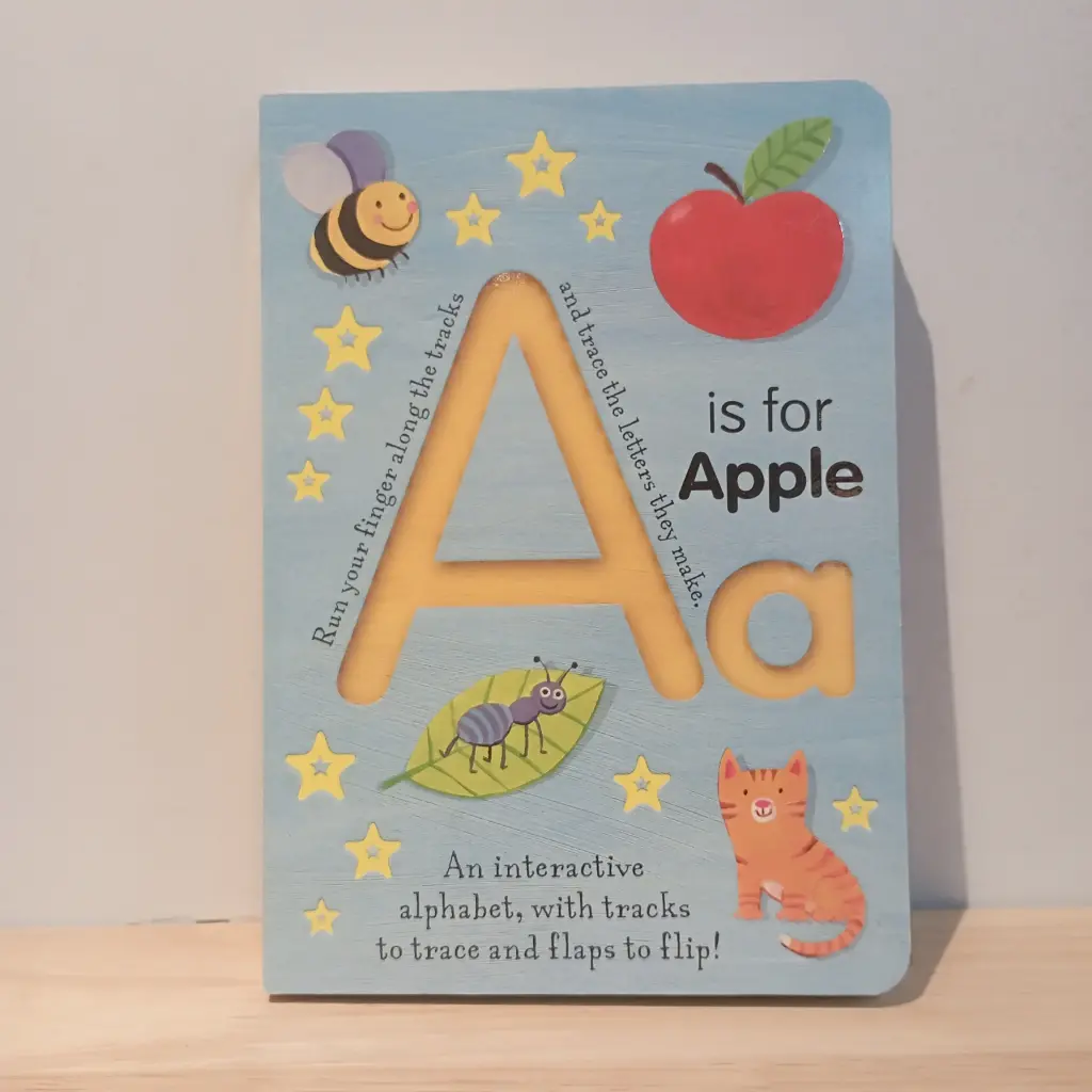 A Is For Apple Tracing & Lift-The-Flaps Board Book