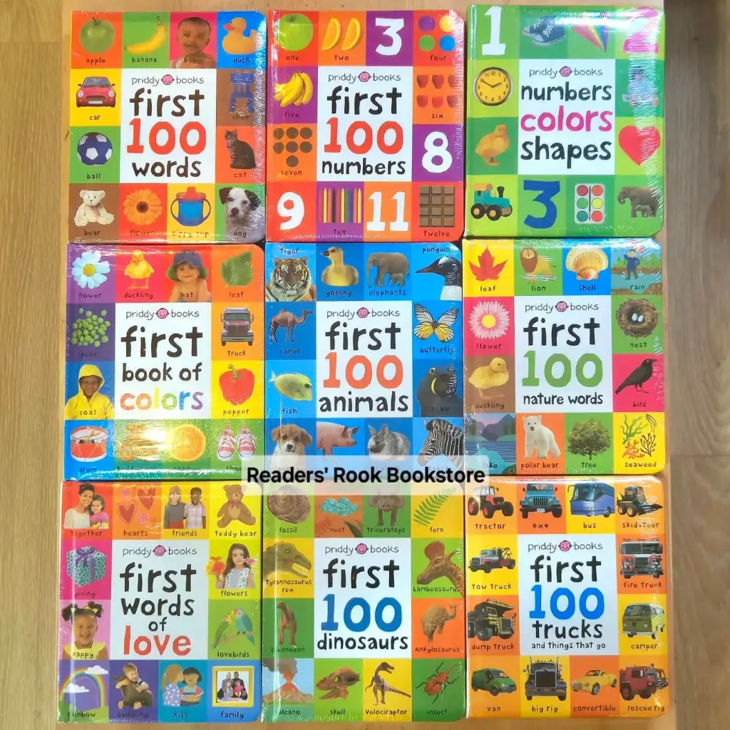 First 100 Board Books (Priddy Books) (9 Books Set)