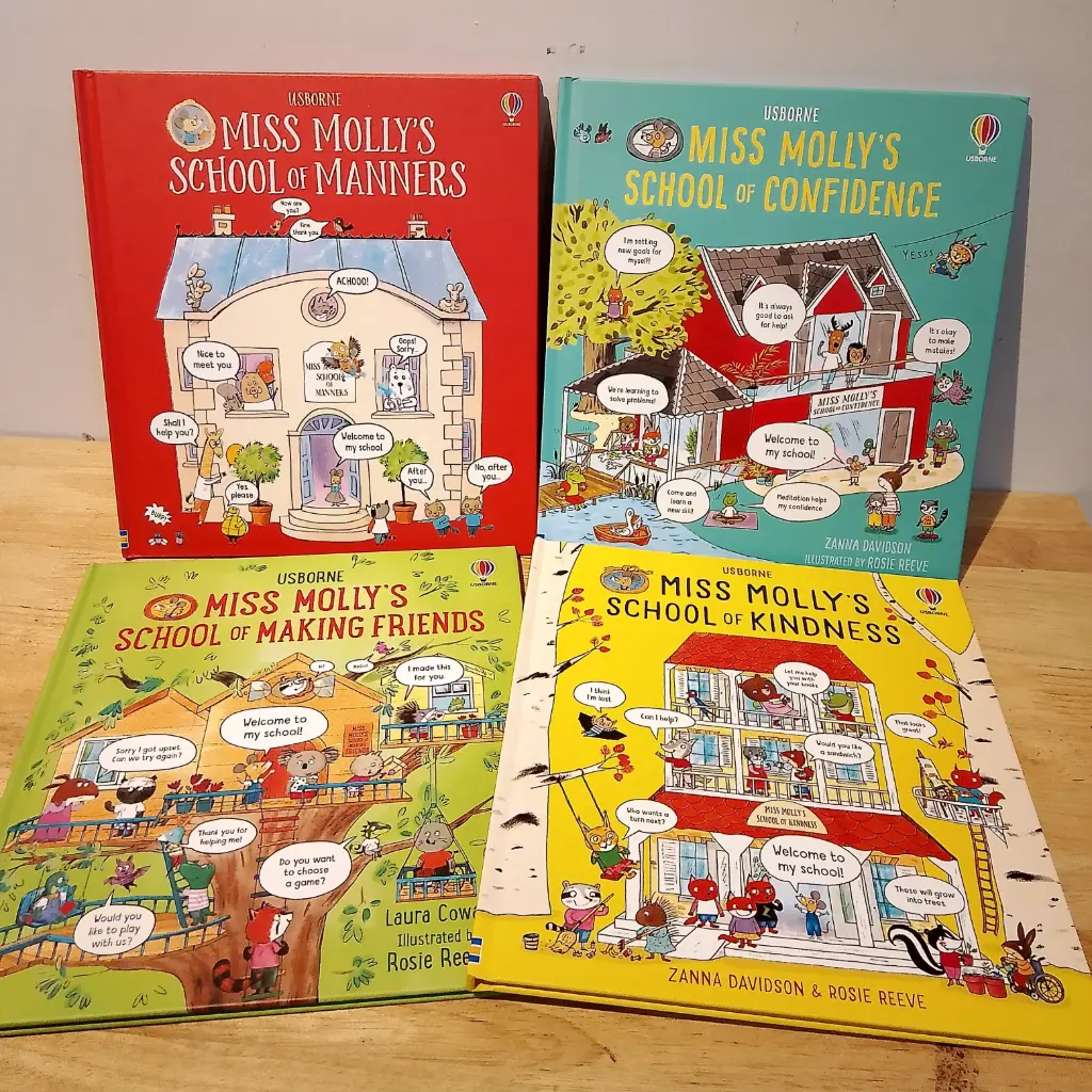 Usborne MISS MOLLY'S SCHOOL OF.... Series (4 books Set)