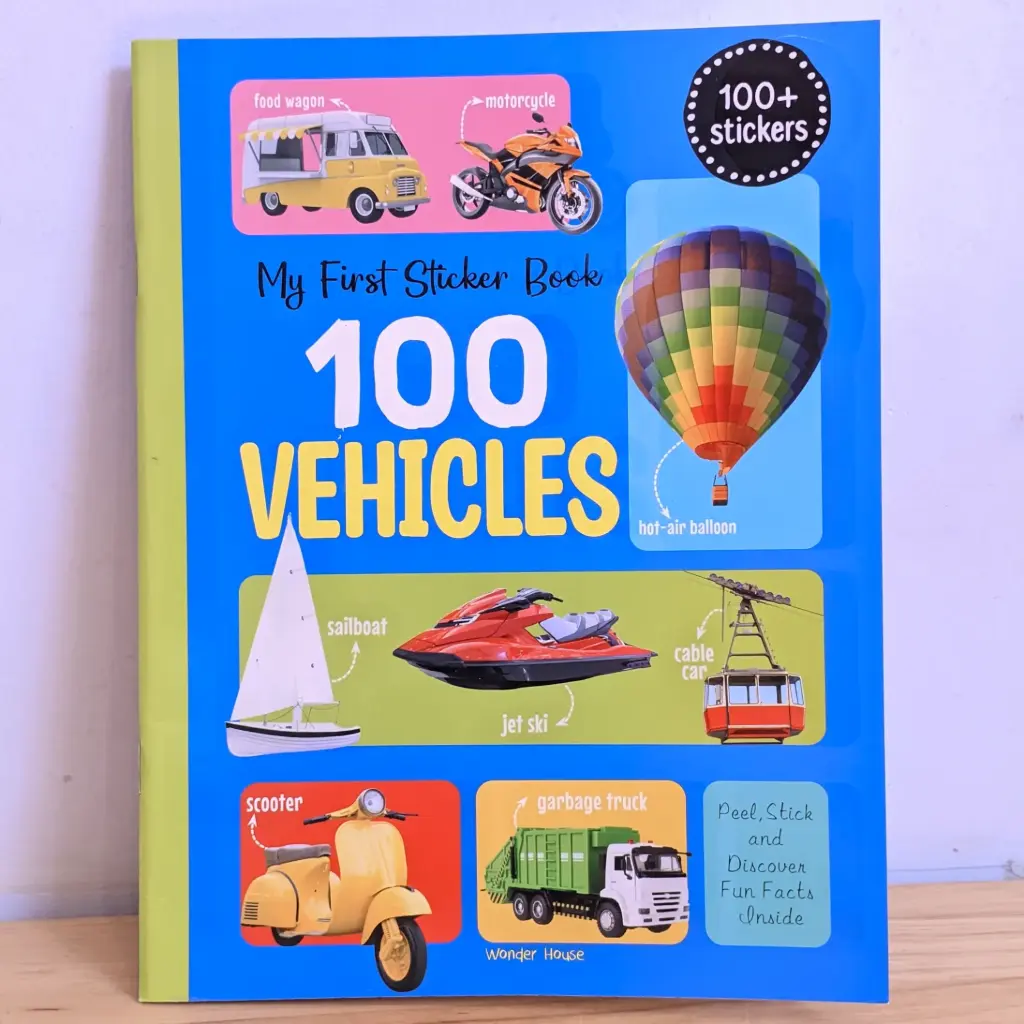 My First Sticker Book 100 Vehicles