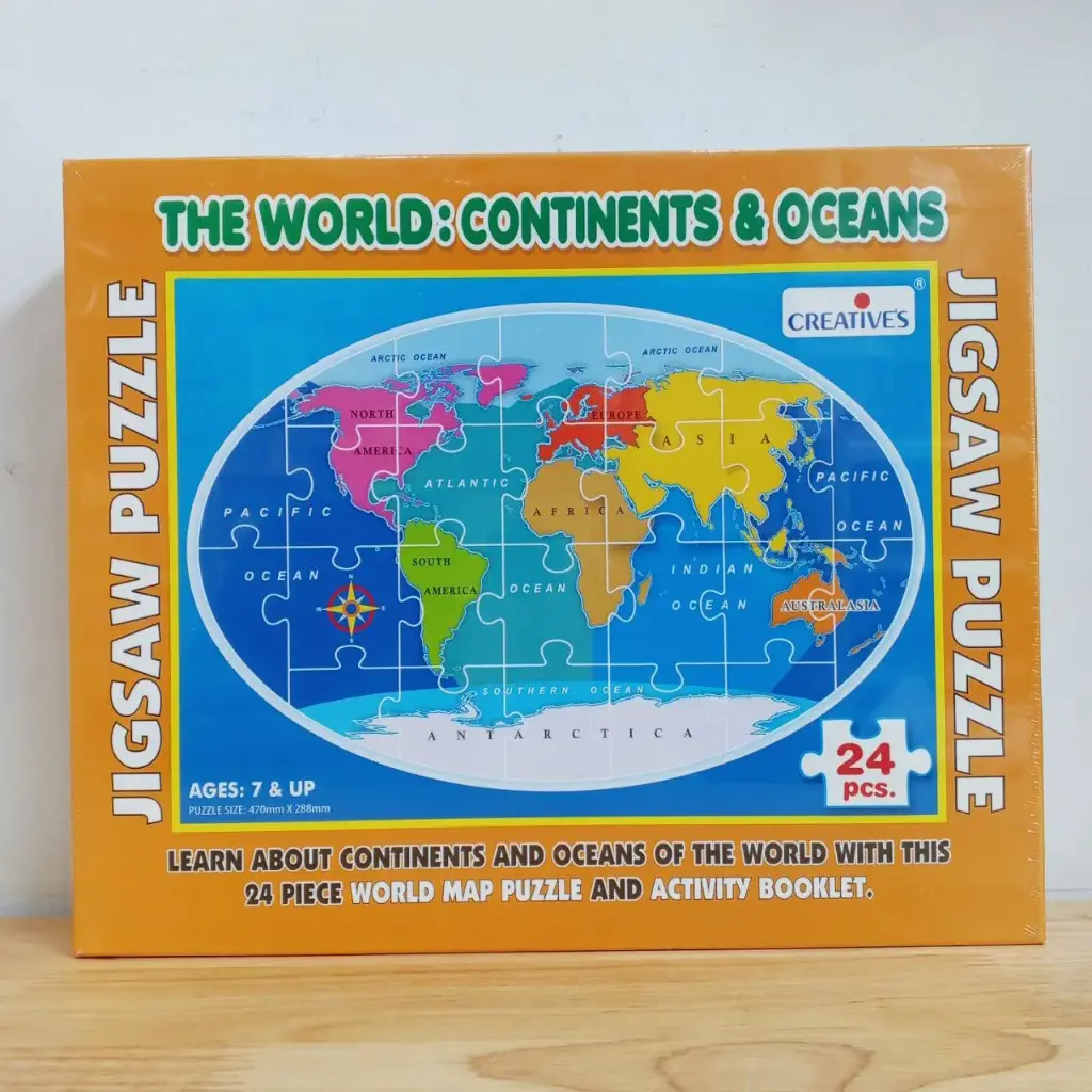 The World : Continents & Oceans
