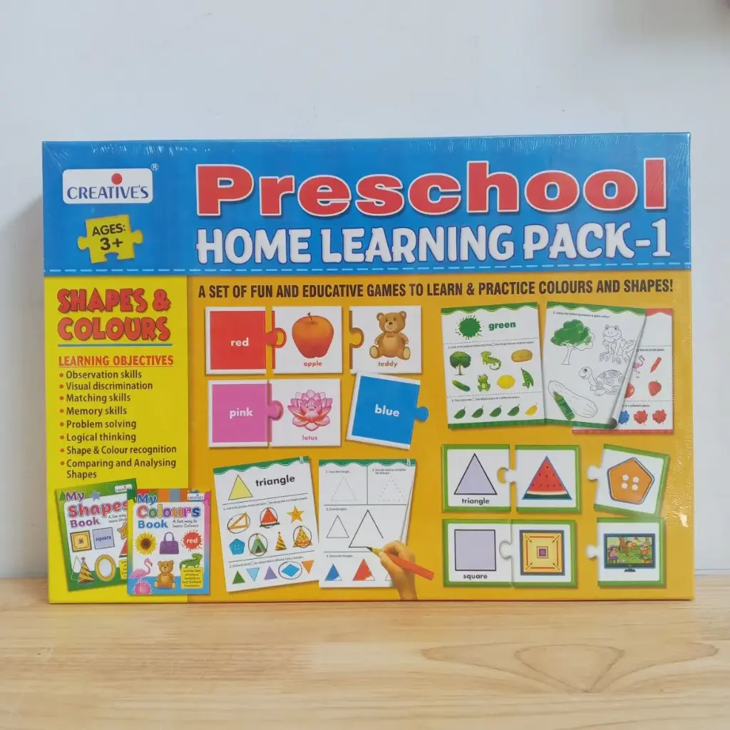 Preschool Home Learning Pack-1 : Shapes & Colours