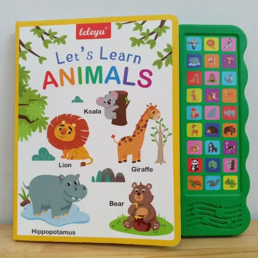 [RP0177] Let's Learn Animals-With 27 Fun Sound Buttons, this Book is the Perfect Introduction to Animals! (Sound Book)