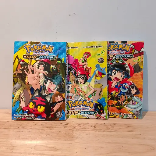[RPS028] POKEMON Adventures SUN & MOON (3 Books Set)