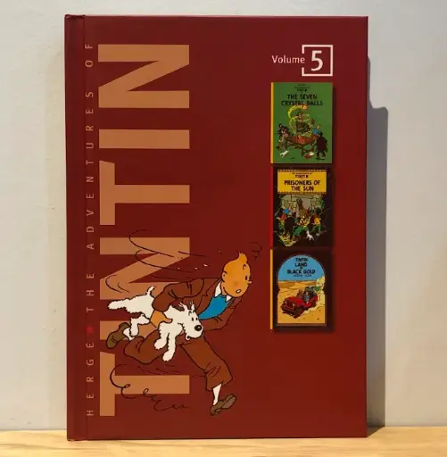 [RP0093] The Adventures Of TinTin Volume 5: THE SEVEN CRYSTAL BALLS, PRISONERS OF THE SUN, LAND OF BLACK GOLD (By Julien Lepaux)