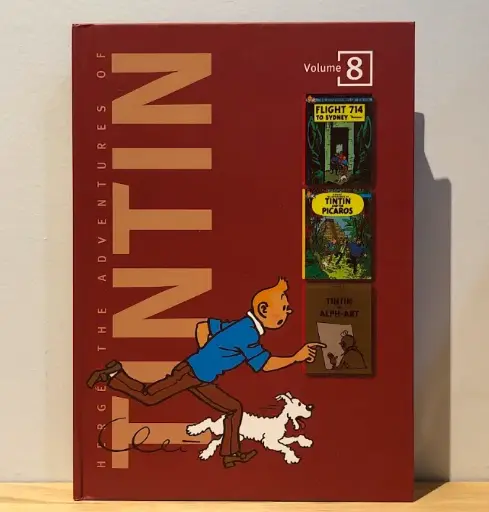 [RP0096] The Adventures of Tintin, Volume 8: FLIGHT 714, TINTIN AND THE PICAROS, TINTIN AND ALPH-ART (By Julien Lepaux)