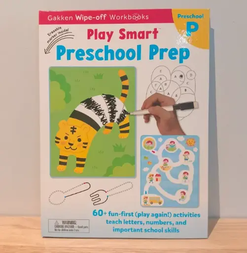 [RP0341] Play Smart Preschool Prep 9: Wipe-off Workbook!