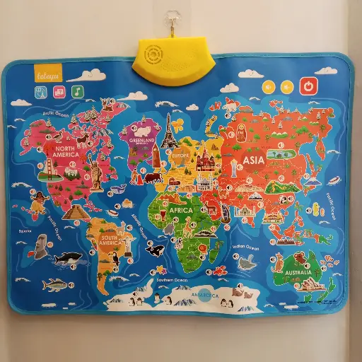 [RP0186] Travel Around the World Interactive Talking Map Poster