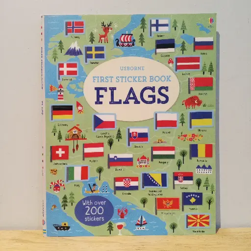 [RP0537] Usborne First Sticker Book: Flags