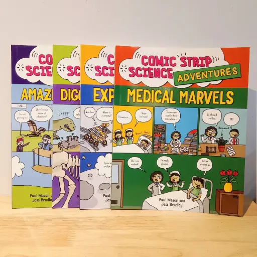 [RPS139] Comic Strip Science Adventures (4 Books Set)