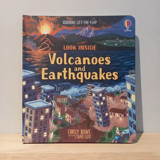 [RP0624] Usborne Look Inside Volcanoes and Earthquakes