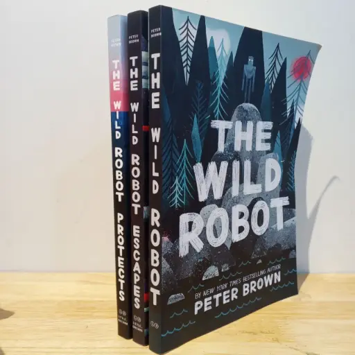 [FC0064] The Wild Robot Large Size (3 Books Set) - Peter Brown (Imported Reprint)