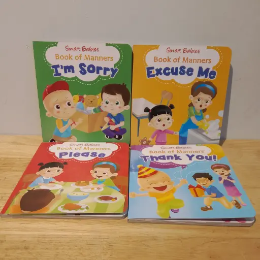 [RPS204] Smart Babies Book of Manners / small Series (4 Books Set)