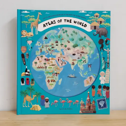 [RP0849] Atlas of The World: Let's Explore World In Seven Folding Maps