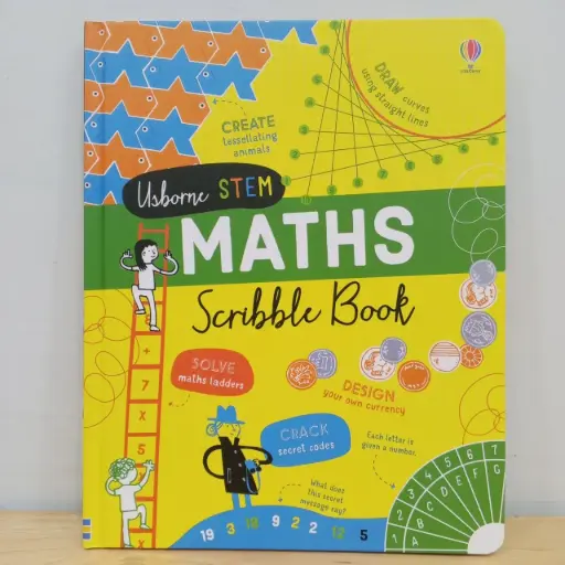 [RP0951] Usborne Stem Scribble Book: Maths