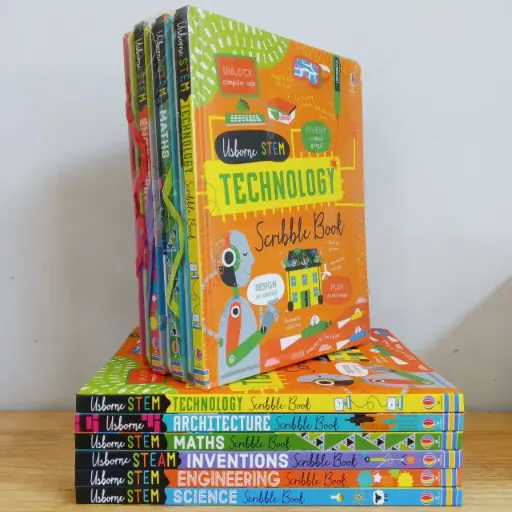 [RPS240]  StemUsborne Scribble Books (6 Books Set)