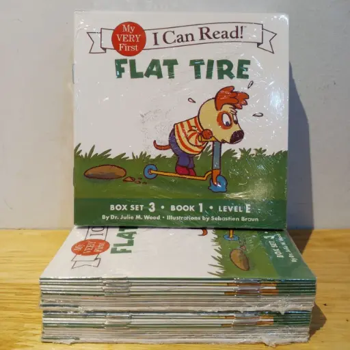 [RPS253] I Can Read! My Very First: Flat Tire (Green) (12 Books Set)