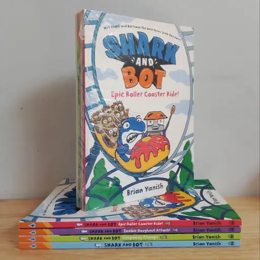 [RPS273] Shark and Bot: Epic Roller Coaster Ride! (4 Books Set)